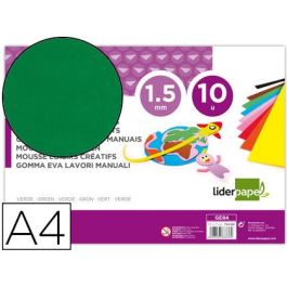 Goma Eva Liderpapel Din A4 60 gr-M2 Espesor 1,5 mm Verde Paquete De 10 Hojas Precio: 2.50000036. SKU: B18CAKFHYB