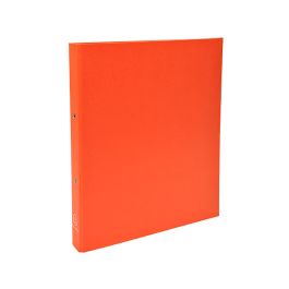 Carpeta De 2 Anillas 30 mm Redondas Exacompta Din A4 Carton Forrado Naranja