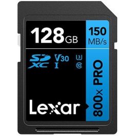 Lexar LSD0800P128G-BNNNG Tarjeta SDXC 128GB Professional 800X, 150MB/s Lectura, 45MB/s Escritura, Clase 10, V30, U3 Precio: 26.94999967. SKU: B1HA5QZZC4