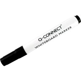 Rotulador Q-Connect Pizarra Blanca Color Negro Punta Redonda 3 mm 10 unidades