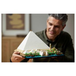 LEGO 21058 Architecture La Gran Pirámide de Giza, modelo de hobby creativo para construir, monumento mundial y decoración
