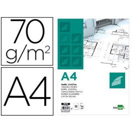 Papel Dibujo Liderpapel A4 210x297 mm 70 gr-M2 Vegetal Sobre De 12 Hojas