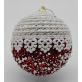 DKD Home Decor Decoración Colgante Navidad Tradicional Rojo Blanco 8 x 8 x 8 cm (12 Unidades) Precio: 10.50000006. SKU: B1APL3AVTD