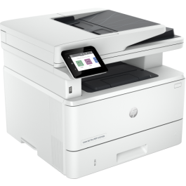 HP LaserJet Pro 4102fdn - Multifunción Láser Monocromo Blanco, Impresión/Copia/Escaneo/Fax, 1200x1200 ppp, Dúplex Automático, ADF, USB, Red, Pantalla Táctil