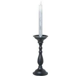 Candelabro Alexandra House Living Negro Metal 9 x 25 x 9 cm