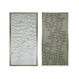 Cuadro Home ESPRIT Blanco Verde Dorado Moderno 70 x 3,5 x 140 cm (2 Unidades) Precio: 179.59000048. SKU: B1HM2C5N5E