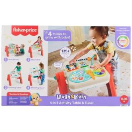 Fisher-Price Caballete Interactivo Ríe y Aprende para Bebés +6 Meses con Medidas 56x53x49 cm