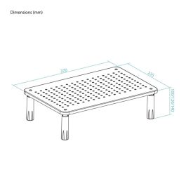 TooQ TQMR086 Soporte Monitor de Escritorio Ergonómico para 1 Pantalla, 20 kg, Altura Ajustable 100-140 mm, Plástico/Acero Negro