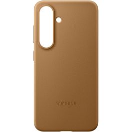 Samsung EF-VS931 Funda para Galaxy S25 Color Camel Imitación Piel Protección Contra Caídas Resistente a Rayones
