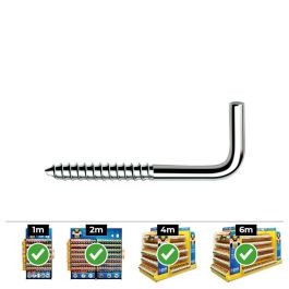 Celo Alcayata Din alr 3,5x60mm Zincado Celo Caja 250 Unidades Acero para Madera y Taco Nylon Precio: 15.94999978. SKU: S7903039