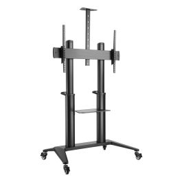 Vivolink Soporte móvil profesional para TV, 140 kg, VESA 1000x600, Carro con ruedas, Repisa ajustable para equipo y cámara Precio: 530.49999992. SKU: B12KWARMKM