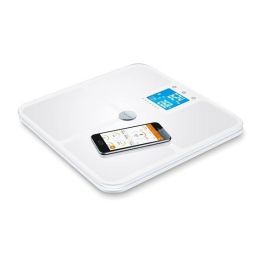 Beurer BF-950 Báscula Digital Diagnóstica Blanca de Vidrio con IMC y Función Bluetooth