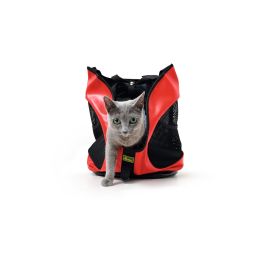 Hunter Mochila de Transporte Taylor 3 en 1 para Perros y Gatos hasta 8 kg - Cama de Viaje 35x20x40 cm Rojo Poliéster