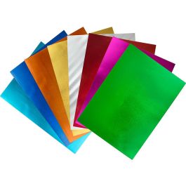 Goma Eva Liderpapel 50x70 cm Espesor 2 mm Metalizada Rojo 10 unidades