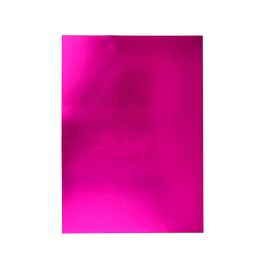 Goma Eva Liderpapel 50x70 cm Espesor 2 mm Metalizada Rosa 10 unidades