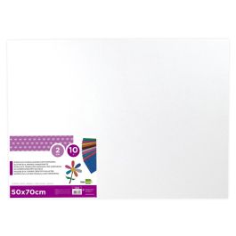 Goma Eva Con Purpurina Liderpapel 50x70 cm 60 gr- M2 Espesor 2 mm Blanco 10 unidades