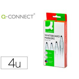 Rotulador Q-Connect Pizarra Blanca Caja 4 Colores Surtidos Punta Redonda 3 mm Precio: 4.2350000242. SKU: B1J5NJ5KHL