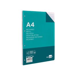 Recambio Liderpapel A4 100 Hojas 100 gr-M2 Rayado Nº 46 4 Taladros 24 unidades