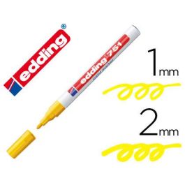 Rotulador Edding Punta Fibra 751 Amarillo Punta Redonda 1-2 mm 10 unidades