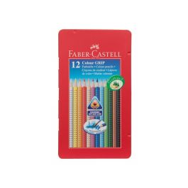 Lapices De Colores Faber Castell Acuarelable Colour Grip Triangular Caja Metalica De 12 Colores Surtidos