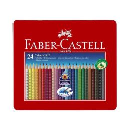 Lapices De Colores Faber Castell Acuarelable Colour Grip Triangular Caja Metalica De 24 Colores Surtidos