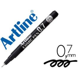 Rotulador Artline Calibrado Micrometrico Negro Comic Pen Ek-287 Punta Poliacetal 0,7 mm Resistente Al Agua 12 unidades