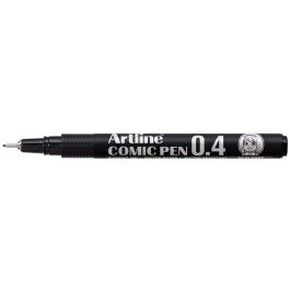 Rotulador Artline Calibrado Micrometrico Negro Comic Pen Ek-288 Punta Poliacetal 0,8 mm Resistente Al Agua 12 unidades