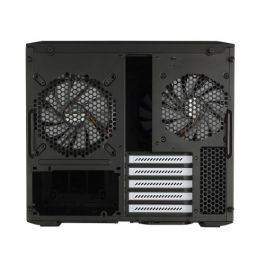 Fractal Design NODE 804 Cubo Negro PC con Ventiladores 120mm, Soporte para 2.5/3.5", Micro ATX - FD-CA-NODE-804-BL-W