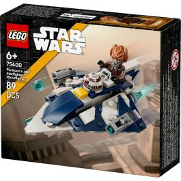 LEGO 75400 Caza Estelar Jedi Plo Koon Microfighter Star Wars Las Guerras Clon Set Construcción con Minifigura +6 años