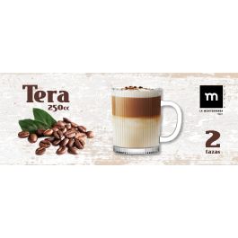La Mediterranea Set 2 Mugs "Tera" 250 ml – Juego de 2 tazas de café (24 Cajas)