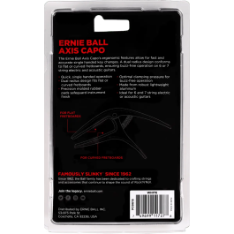 Ernieball Cejilla Axis Dual Radius para Guitarra Acústica y Eléctrica - Blanco