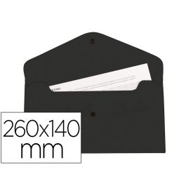 Liderpapel Dossier Broche Polipropileno Negro Opaco Tamaño Sobre Americano 260x140 mm Precio: 0.58999963. SKU: B1JVHLX8BW