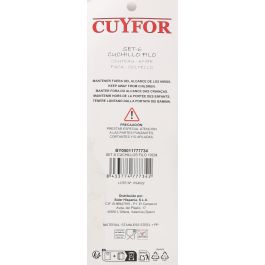 Set de 6 cuchillos Filo 10 cm Cuyfor (24 Unidades) Set de 6 cuchillos Filo 10 cm Cuyfor (24 Unidades)