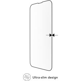 dbramante1928 Protector de Pantalla para iPhone 13/13 Pro/14 Negro Transparente Resistente a Rayones y Polvo 6.1" 9H Anti-huellas