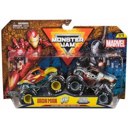 Spin Master SPI1728686262276 Pack de 2 Vehículos de Fundición a Presión 1:64 - Marvel Monster Jam - Juguete para Niños de 3 Años+