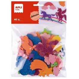 Apli Formas Goma Eva Adhesiva Unicornios Bolsa 40 Uds Diseños Surtidos Manualidades Niños +4 Años Precio: 3.50000002. SKU: B19QTJW9X9