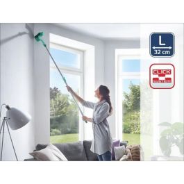 Leifheit 41524 - Cabeza de lobo polvoriento triangular 26 cm - Sistema Click - Limpieza con agua corriente