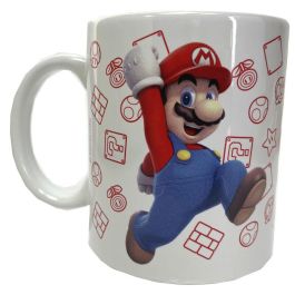 Nintendo Super Mario Bros Hucha Metálica y Taza Cerámica