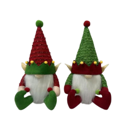 DKD Home Decor Figura de Navidad Tradicional Elfo Poliéster Verde Rojo 15x31x14 cm (Paquete de 6 Unidades Surtidas) Precio: 27.89000027. SKU: B1B3GGCZQG