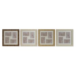 Marco Multifoto Scandi DKD Home Decor Natural Beige 2 x 38 x 38 cm (4 Unidades) Precio: 36.88999963. SKU: B12RR6JCC9