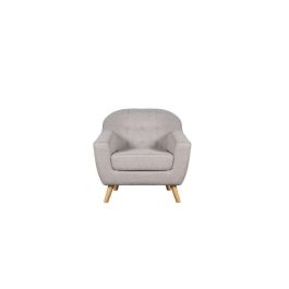 DKD Home Decor Sillon Scandi Beige de Poliester y Madera Rubberwood, 83 cm Ancho x 80 cm Fondo x 80 cm Alto, Altura Asiento 46 cm Precio: 243.79000019. SKU: B1DPJZMHZS