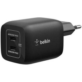 Belkin 745883925216 Cargador de Pared Doble USB-C de 65W para Nintendo Switch 2, Color Negro