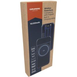 GRUNDIG Powerbank 10000 mAh con MagSafe y Cables Incluidos - Carga Inalámbrica 15W