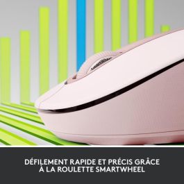 Ratón Inalámbrico Logitech Signature M650 L - Silencioso Tamaño Grande, Bluetooth, Botones Programables - Rosa