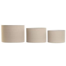 DKD Home Decor Pantalla de Techo Urban Beige de Lino y Metal, Medidas 40x40x28 cm, Socket E27, Set de 3 Piezas Precio: 53.8899999. SKU: B1G9ANEM6L