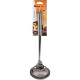Quttin Cucharón de Cocina para Servir Alimentos de Acero Inoxidable Color Plata 30 cm de Longitud (Total 35 cm) (12 Unidades)