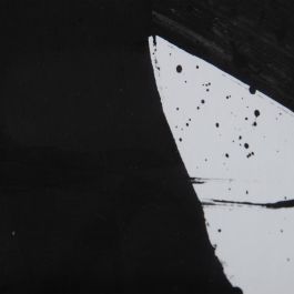 Cuadro Pintura 2/M Negro-Blanco 113 X 1,70 X 113 cm