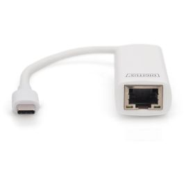 DIGITUS USB3.0/C -> RJ45 Gigabit Ethernet St/Bu Adaptador USB Tipo-C a Ethernet RJ45 Gigabit, Aluminio, 0.2m