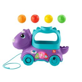 Fisher-Price Dinosaurio De Juguete De Arrastre Triceratops Ruiditos HNR52 Juguete Educativo +12 Meses