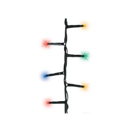 Lumineo Guirnalda LED Compact 500 Luces Parpadeantes Multicolor 14m IP44 Interior/Exterior Cable Verde